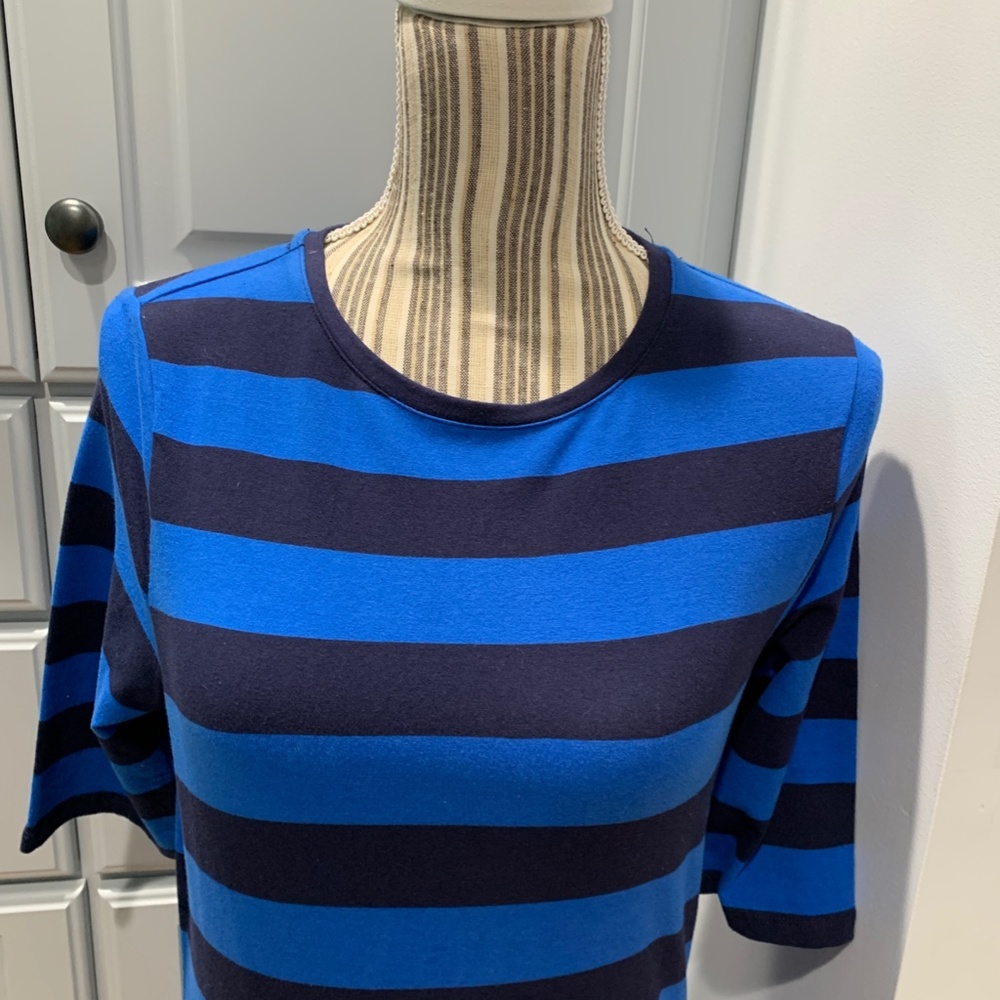 A New Day Black and Blue Striped Maxi Dress, Size XS, NWT - Picture 2 of 6